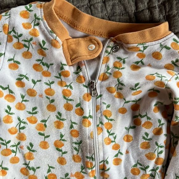 Pair of Burt’s Bees Footie Pajamas - Picture 9 of 11